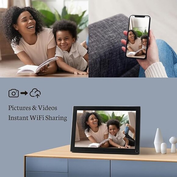 NEW IN BOX! Smart Digital Picture Frame | 32GB | 10.1 inch | 1280x800 IPS Touch - Picture 2 of 14